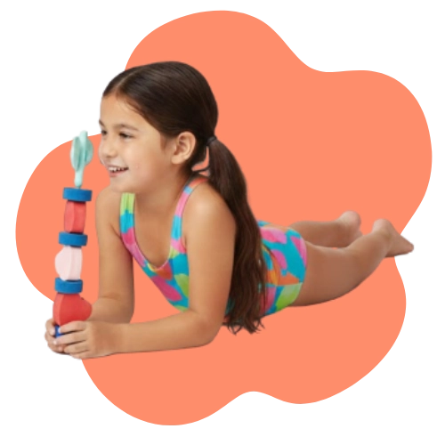 Large heart-shaped EVA foam beads safe and easy for toddler hands