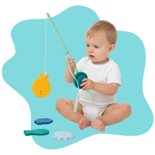 Foam sticks to wet surfaces without magnets for safe bath play