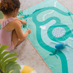 Quut Beach Bag Set Green + Safari Play Towel