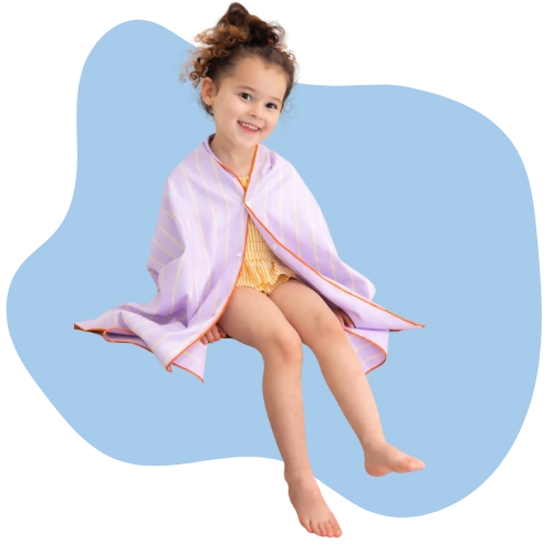 Hopscotch towel encouraging movement, balance, and coordination for kids