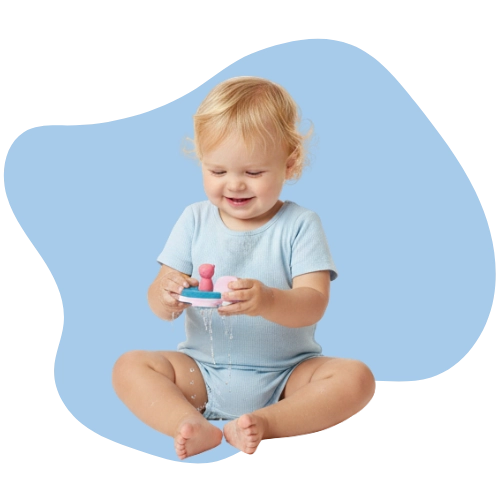 Soft, floating EVA foam and sustainable finger puppets for worry-free bath fun