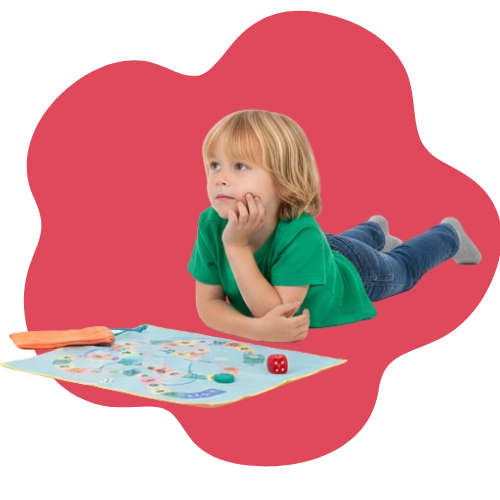 Lightweight, compact travel board being packed or carried for on-the-go fun