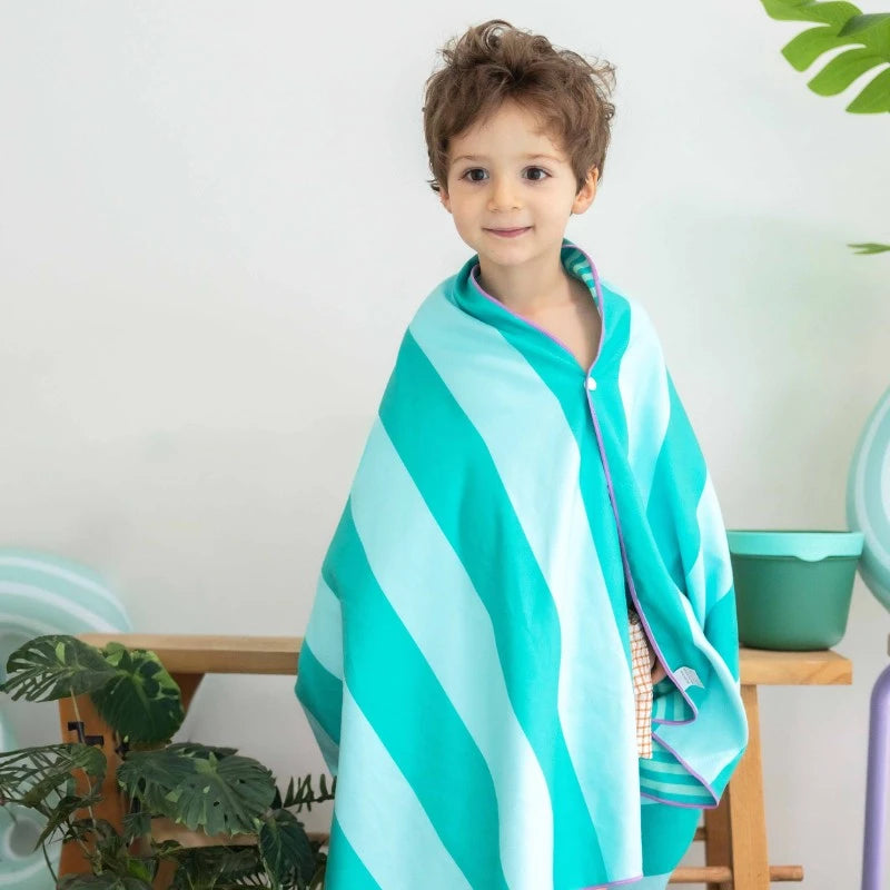 Quut Beach Bag Set Green + Safari Play Towel