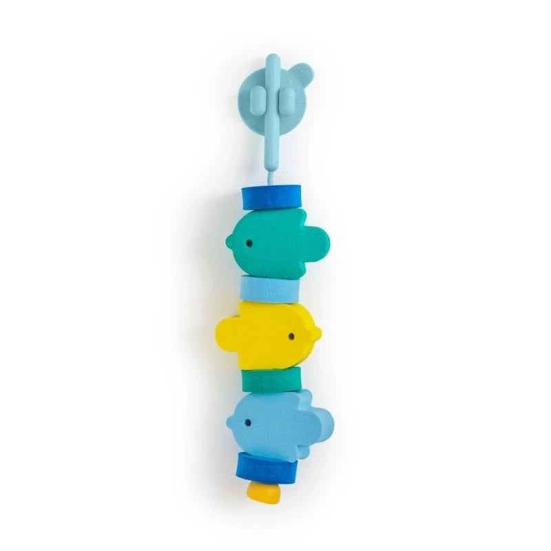 Beedi Fish soft EVA foam lacing beads set for toddler bath and water play