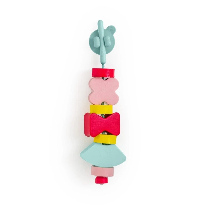 Beedi Shapes soft EVA foam lacing beads set for toddler bath and water play