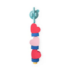 Beedi Hearts soft EVA foam lacing beads set for toddler bath and sensory play