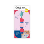 Heart-shaped Beedi floating foam beads with lacing cord for early learning