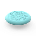Vintage blue 2-in-1 kids flying disc with sand sifter design