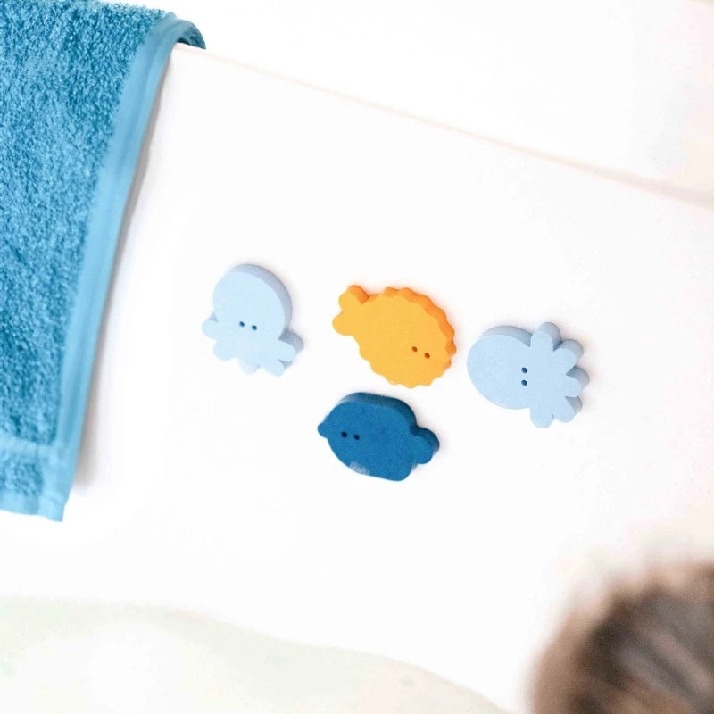 Children using bath fishing set for interactive, imaginative play