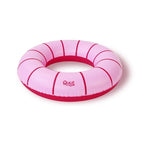 Cherry-colored inflatable Swimring for toddlers in pool