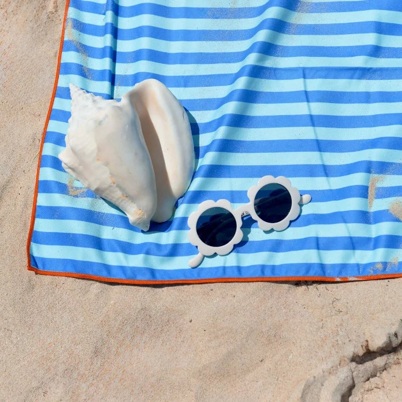 Quut Beach Bag Set Ocean + Road Blue Play Towel