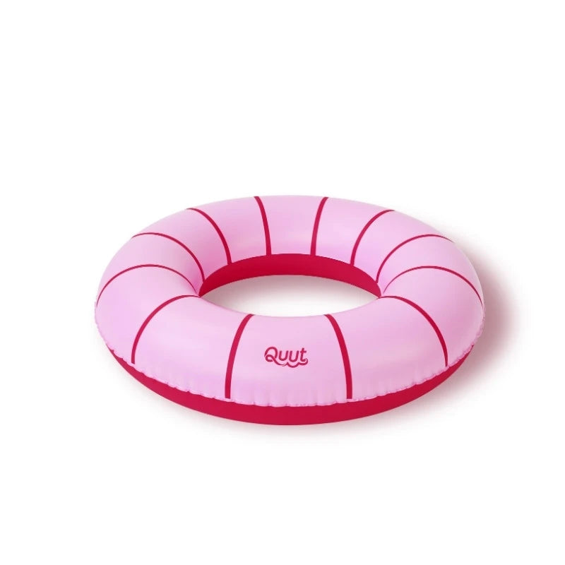 Cherry-colored inflatable Swimring for toddlers in pool