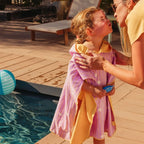 Quut Beach Poncho Banana Pink + Mini Ballo Lavender