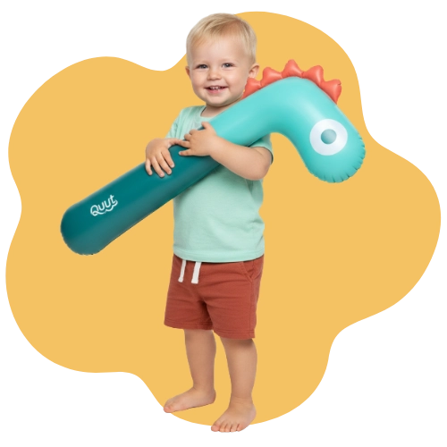 Pool noodle or hobby horse for creative play