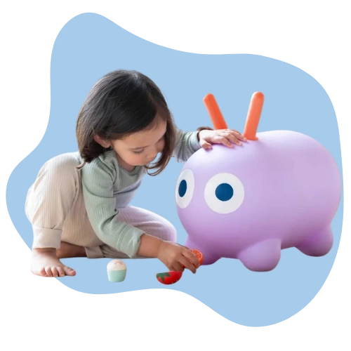 Colorful inflatable bouncy toy inspiring imaginative and interactive play for kids