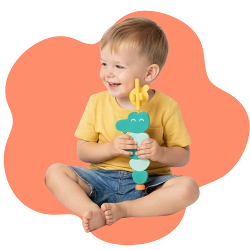 Skill-building bath toy encouraging hand-eye coordination and fine motor development