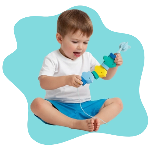 Floating foam beads that stick to walls for interactive bath play
