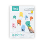 Bath Puzzle Jellyfish soft EVA foam bath toy pieces displayed together