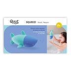 Close-up of Squeezi Shark showing mold-resistant, flexible silicone design